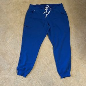 Figs royal blue jogger pant